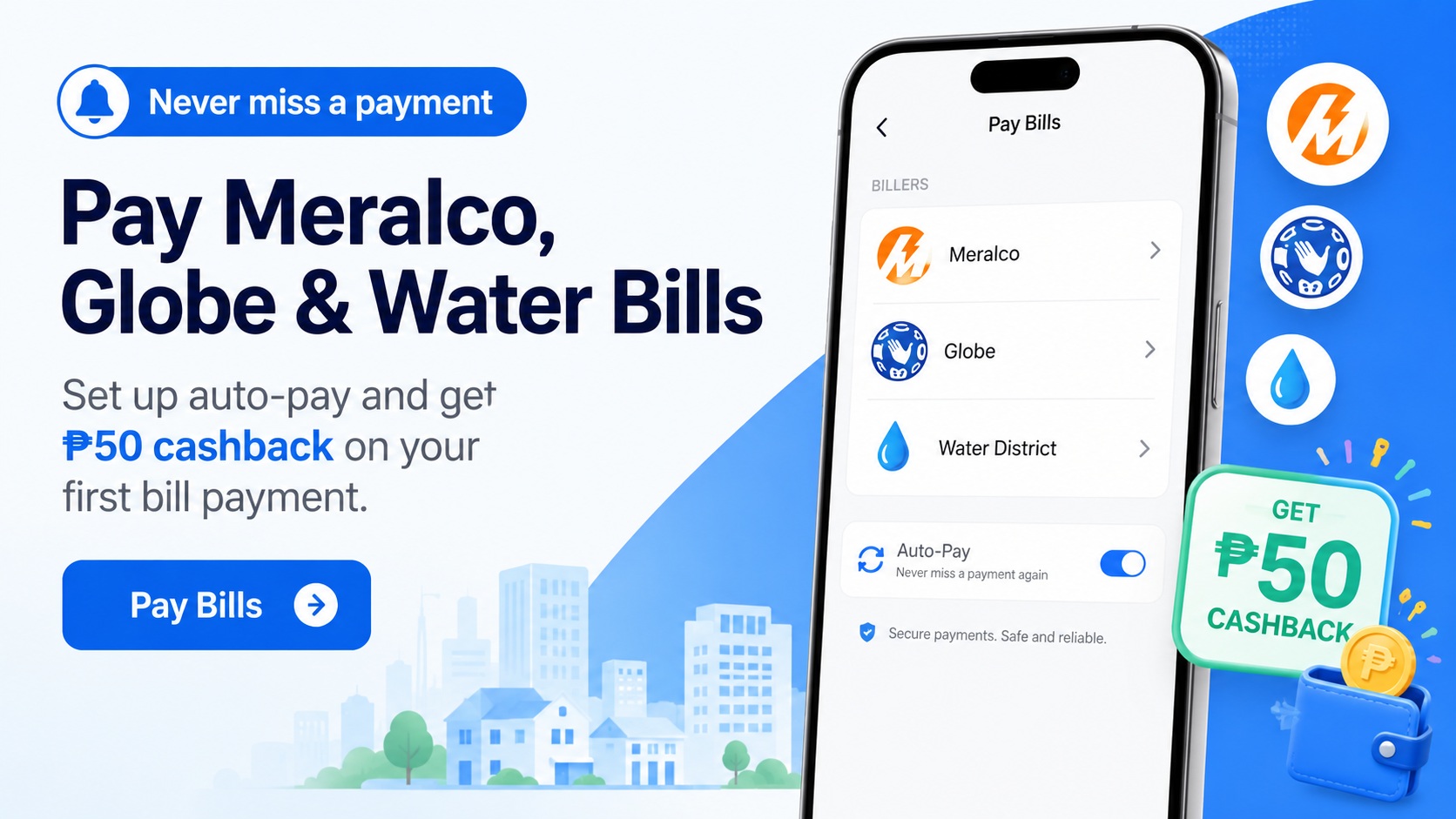 Bills payment cashback promotion
